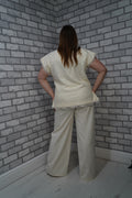 Ivory Plus Size Two-Piece Suit Set