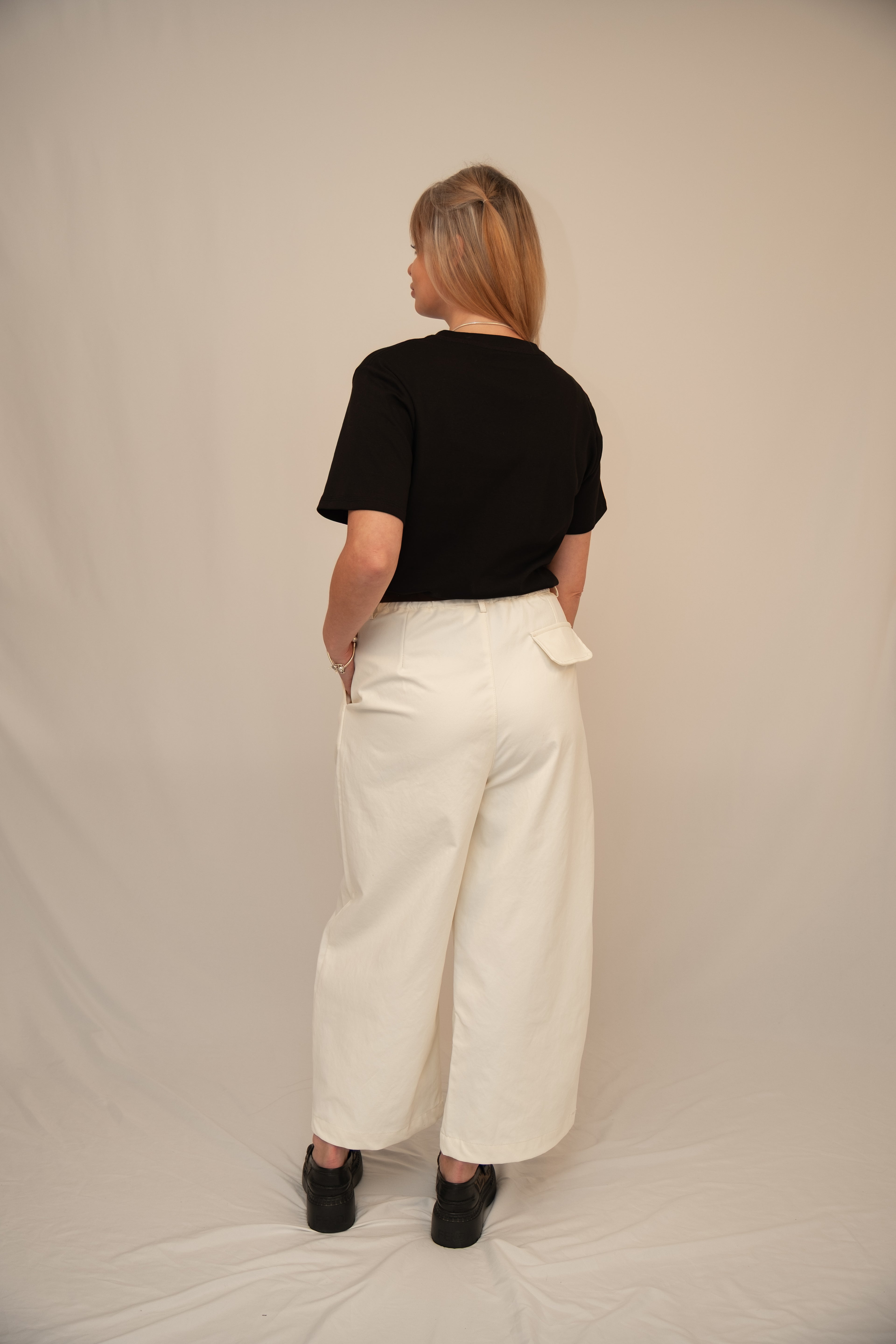 High-Waist Wide-Leg Trousers